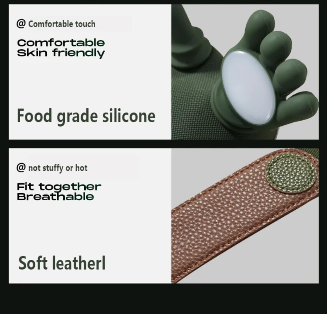 Bionic Heated Massager, Wireless Portable Shiatsu Neck and Back Massager, Electric Deep Tissue 4D Kneading Massage, Simulated Human Hand Design for Pain Relief and Muscle Relax (Green) Bionic Heated Massager, Wireless Portable Shiatsu Neck and Back Massager, Electric Deep Tissue 4D Kneading Massage, Simulated Human Hand Design for Pain Relief and Muscle Relax (Green)
